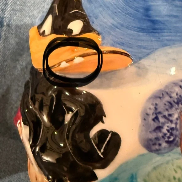 Vintage 1998 Looney Tunes Daffy Duck Sculpted Mug | Gibson 3D 16oz - Picture 9 of 11